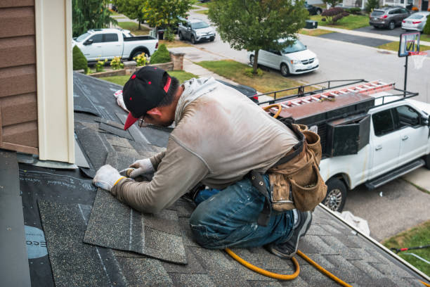 Professional Roof Installation technician working in Stirum, ND